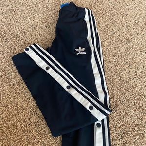 Adidas side buttons track pants